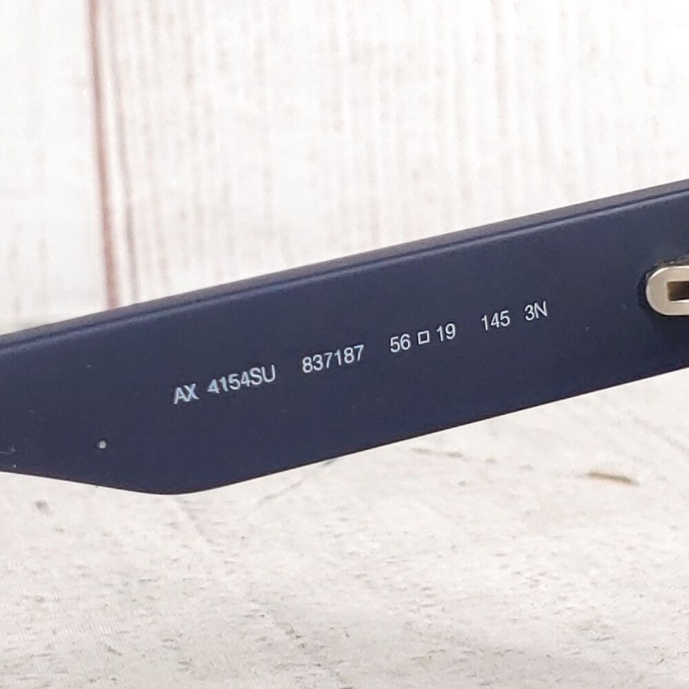 ARMANI Exchange Sunglasses - AX4154SU 837187 - Matte BLUE Grey Men's 56 mm USED - Picture 7 of 13